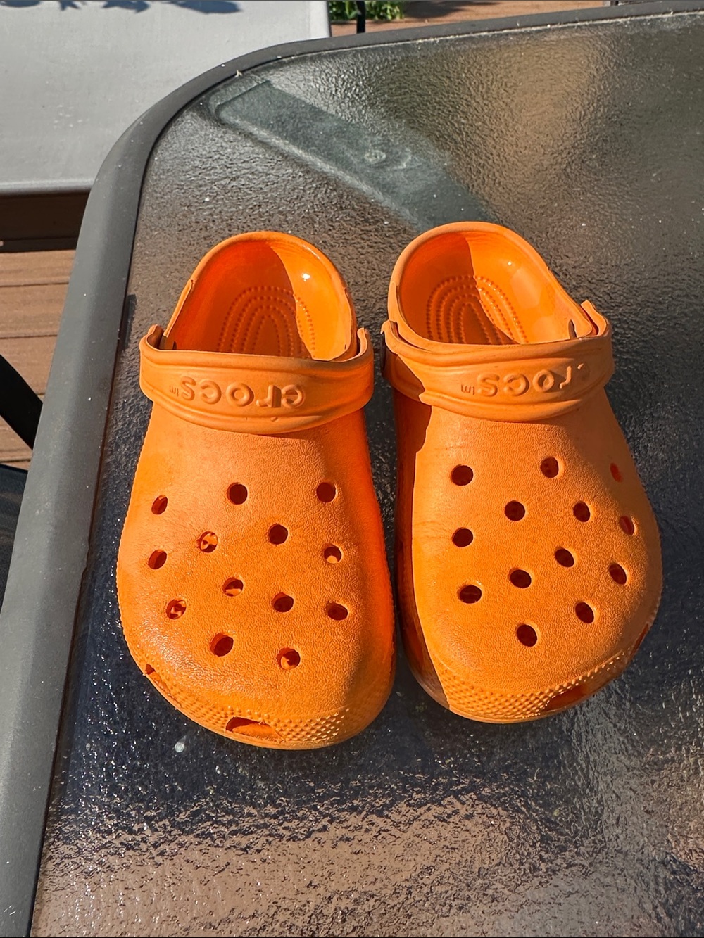 CROCS Kids Orange Classic-Style Clog